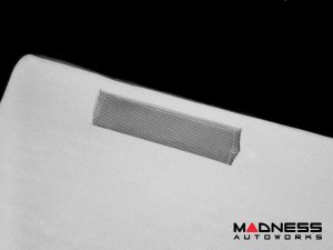 FIAT 500 Rear Seat Delete Carpet Kit - Black Italy - Red